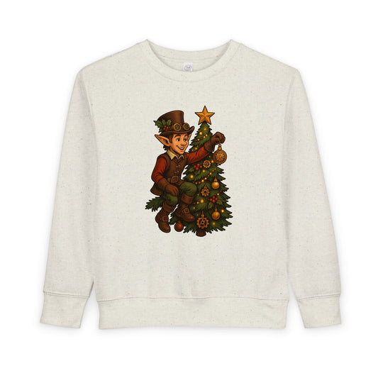 Christmas Elf Toddler Sweatshirt, Cozy Holiday Apparel, Kids Gift, Cute Christmas Sweater, Festive Toddler Clothing, Winter Holiday Outfit