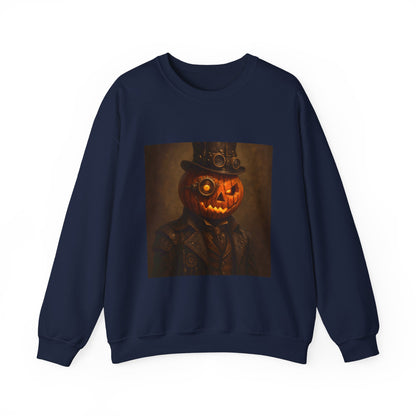 Halloween Pumpkin Art Crewneck Sweatshirt, Cozy Fall Fashion, Pumpkin Lover Gift, Unisex Sweater for Halloween, Unique Sweatshirt Gift