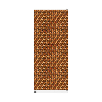Wrapping Paper Roll — Rustic Rooster Farmhouse Pattern Featuring Colonel Cluckster