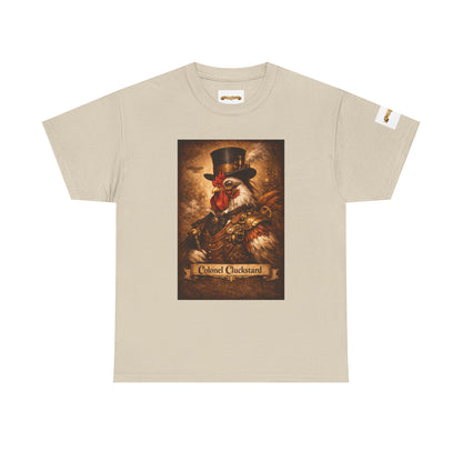Steampunk Rooster Barnyard Ruler T-Shirt — Coop Protector Tee