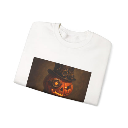 Halloween Pumpkin Art Crewneck Sweatshirt, Cozy Fall Fashion, Pumpkin Lover Gift, Unisex Sweater for Halloween, Unique Sweatshirt Gift