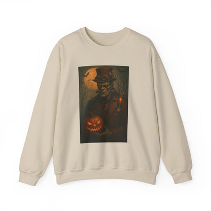 Halloween-Themed Unisex Crewneck Sweatshirt, Spooky Apparel, Autumn Fashion, Warm Fall Clothing, Pumpkin Decor, Seasonal Gift