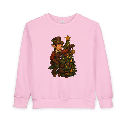 Christmas Elf Toddler Sweatshirt, Cozy Holiday Apparel, Kids Gift, Cute Christmas Sweater, Festive Toddler Clothing, Winter Holiday Outfit