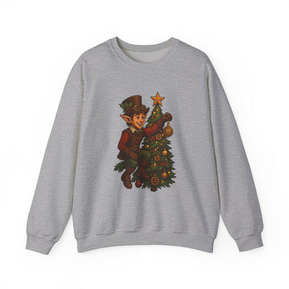 Whimsical Elf Christmas Sweatshirt | Holiday Gift, Festive Apparel, Cozy Crewneck, Christmas Sweater, Holiday Vibes