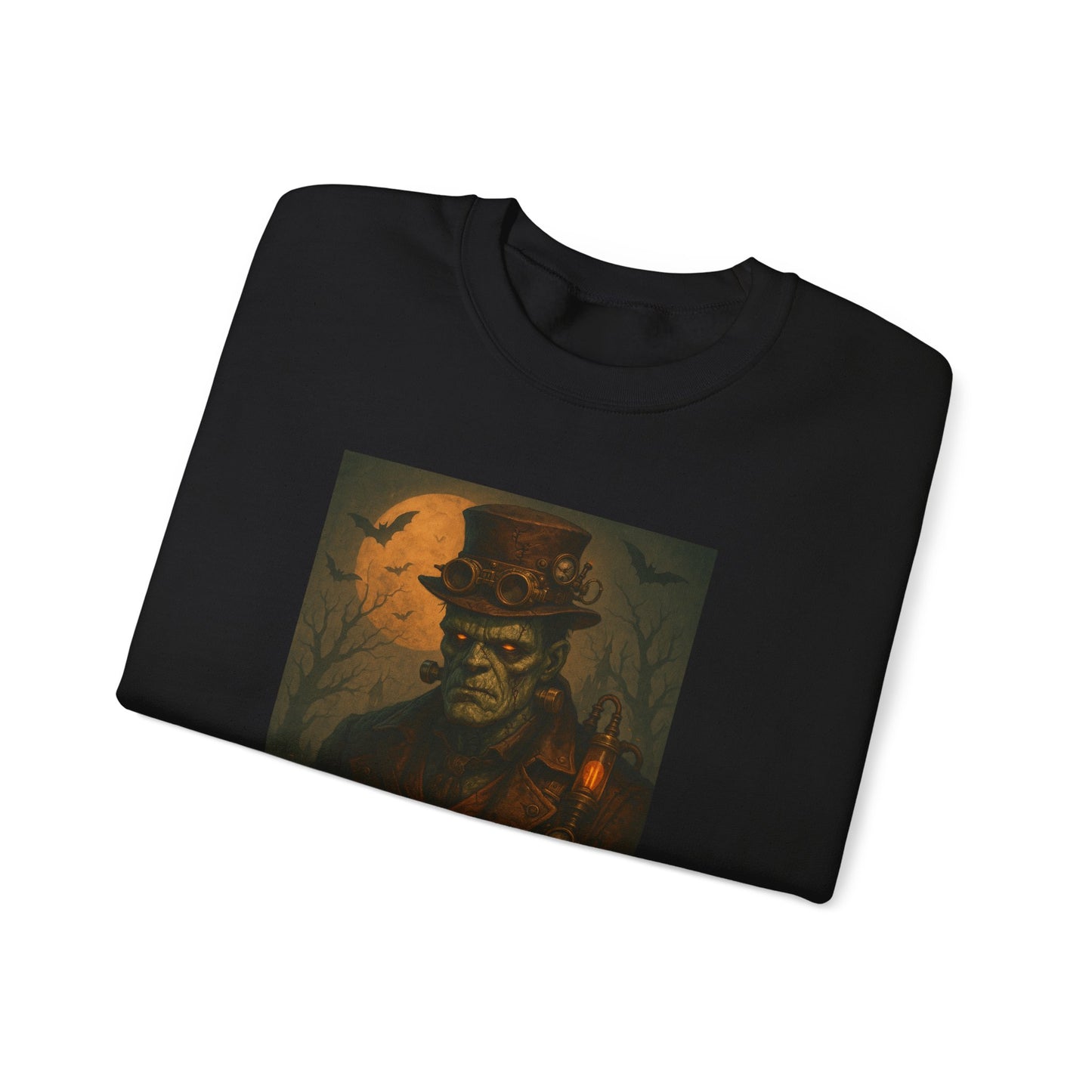 Halloween-Themed Unisex Crewneck Sweatshirt, Spooky Apparel, Autumn Fashion, Warm Fall Clothing, Pumpkin Decor, Seasonal Gift