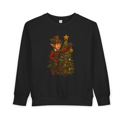 Christmas Elf Toddler Sweatshirt, Cozy Holiday Apparel, Kids Gift, Cute Christmas Sweater, Festive Toddler Clothing, Winter Holiday Outfit