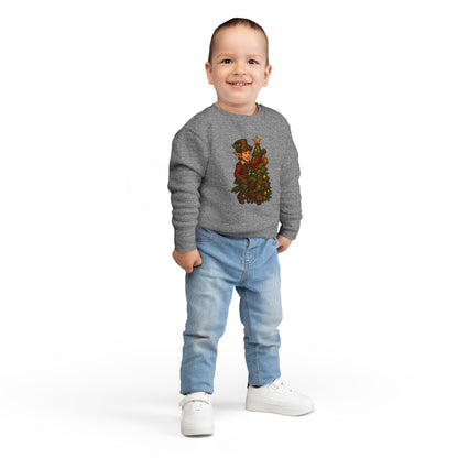 Christmas Elf Toddler Sweatshirt, Cozy Holiday Apparel, Kids Gift, Cute Christmas Sweater, Festive Toddler Clothing, Winter Holiday Outfit