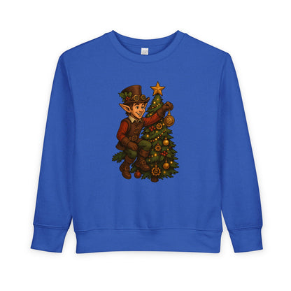 Christmas Elf Toddler Sweatshirt, Cozy Holiday Apparel, Kids Gift, Cute Christmas Sweater, Festive Toddler Clothing, Winter Holiday Outfit