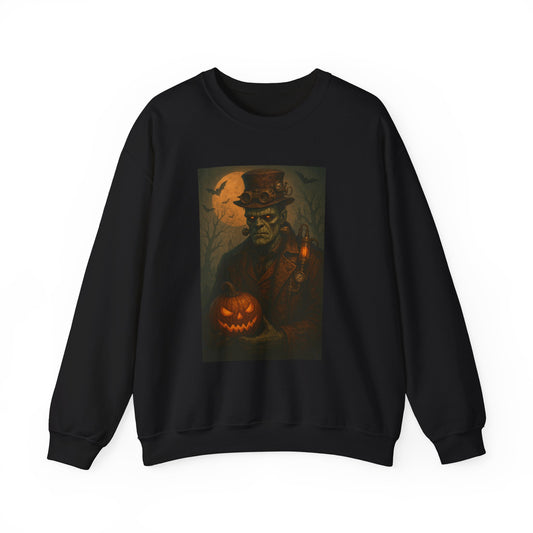 Halloween-Themed Unisex Crewneck Sweatshirt, Spooky Apparel, Autumn Fashion, Warm Fall Clothing, Pumpkin Decor, Seasonal Gift