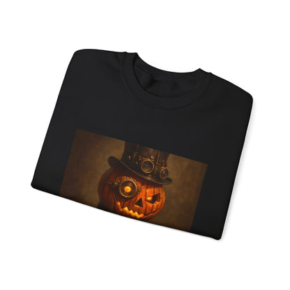 Halloween Pumpkin Art Crewneck Sweatshirt, Cozy Fall Fashion, Pumpkin Lover Gift, Unisex Sweater for Halloween, Unique Sweatshirt Gift
