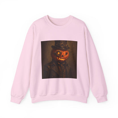 Halloween Pumpkin Art Crewneck Sweatshirt, Cozy Fall Fashion, Pumpkin Lover Gift, Unisex Sweater for Halloween, Unique Sweatshirt Gift