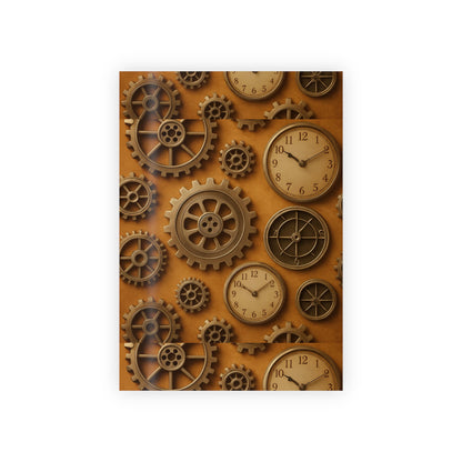 Steampunk-Themed Gift Wrapping Paper Roll, Vintage Mechanical Design for All Occasions, Birthday, Holiday, DIY Crafts, Unique Gift Wrap