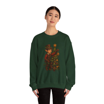 Whimsical Elf Christmas Sweatshirt | Holiday Gift, Festive Apparel, Cozy Crewneck, Christmas Sweater, Holiday Vibes