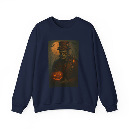 Halloween-Themed Unisex Crewneck Sweatshirt, Spooky Apparel, Autumn Fashion, Warm Fall Clothing, Pumpkin Decor, Seasonal Gift