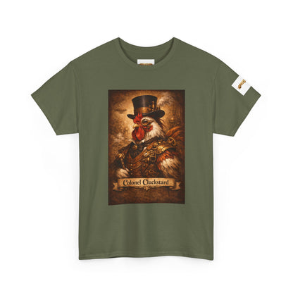Steampunk Rooster Barnyard Ruler T-Shirt — Coop Protector Tee